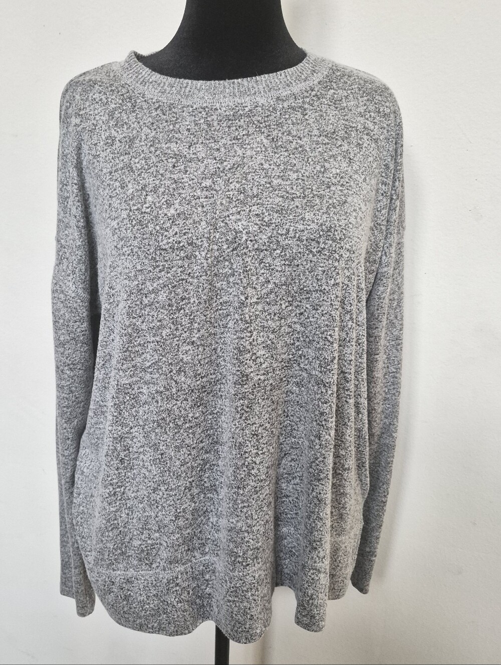 LUCKY BRAND Cozy Longsleeve Gray Marled Women's Sweater Size Large
